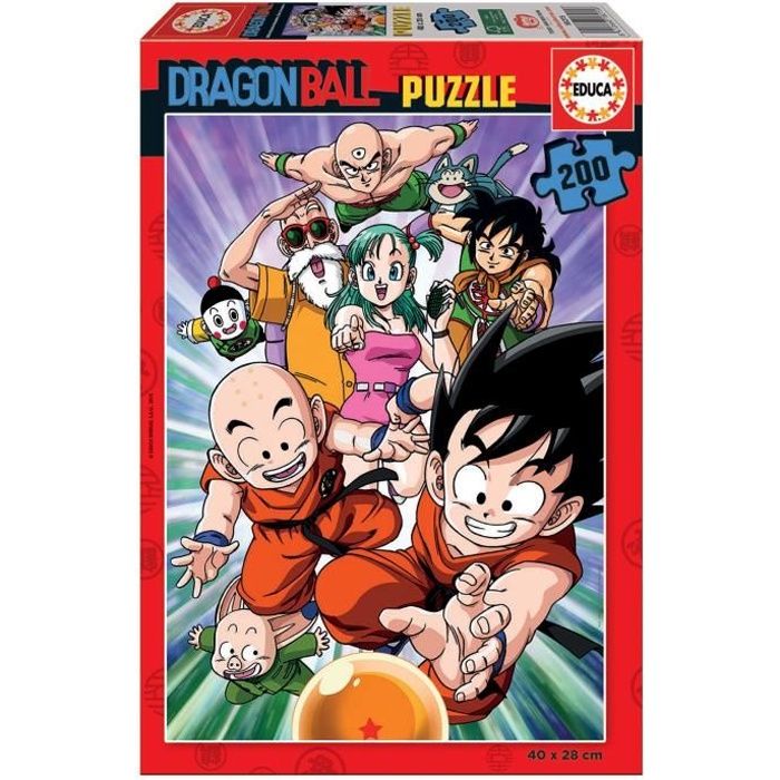 Puzzle - EDUCA - Dragon Ball - 200 pièces - Pour enfants de 6 ans et plus