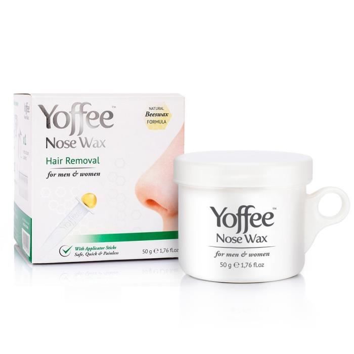 Yoffee Nose Wax 50g - Kit d'épilation du Nez à la Cire d'Abeille Naturelle: Beauté et Parfum