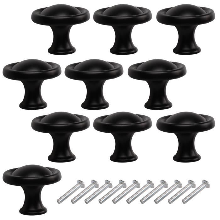 Poignées Et Boutons De Portes Pour Meubles De Cuisine Oomom 10pcs 30mm Tiroir Poignee De Porte Noir De Meubles Unique Trou Rond Bouton Pour Placard Cuisine Achat Vente Poignee Bouton Meuble Oomom 10pcs 30mm Tiroir Poi Cdiscount
