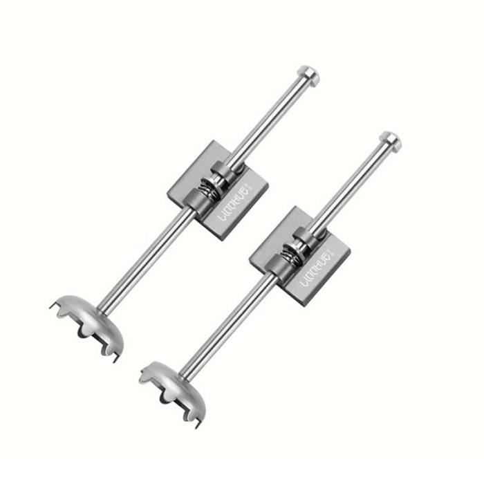 2Pcs Boîte de Pêche Pieds Télescopiques Support Réservoir de