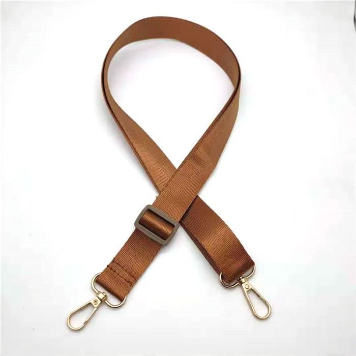 Marron - Sangle de sac à bandoulière réglable en Nylon pour femmes, accessoires de remplacement pour sac à ma