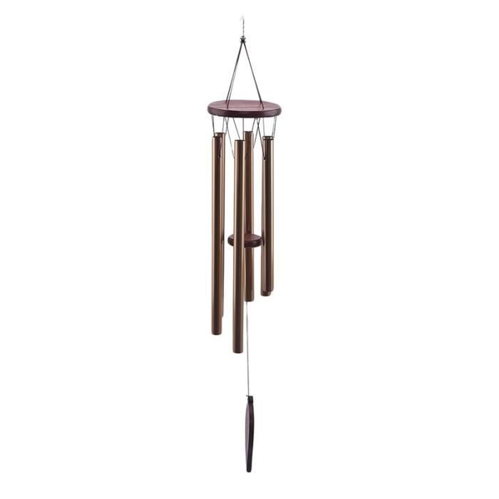 Volumoon Carillon à Vent Extérieur 6 Tubes Aluminium - Mélodie Apaisante Pour Jardin Et Maison