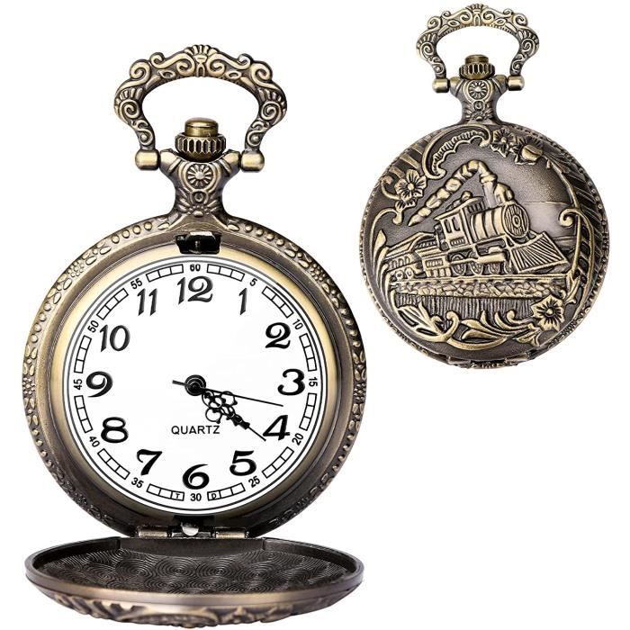 Montre Poche Quartz Montre De Poche Vintage JSMTKJ À Quartz Avec