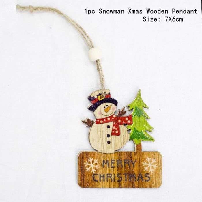 Lot De 3 Décorations De Table De Noël - 25 Cm - Père Noël, Bonhomme De Neige, Sapin - Neuf Sous Boîte