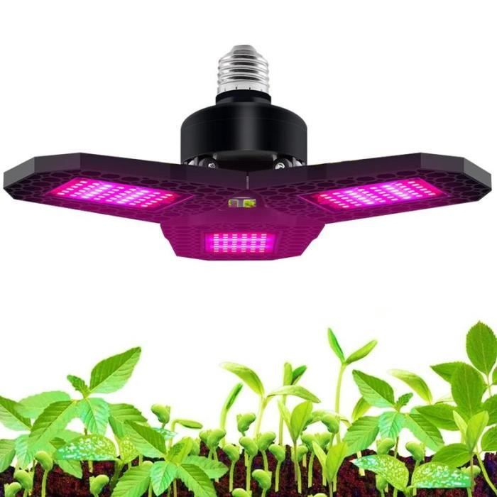 Lampe LED à Spectre Complet Pour Plantes D'intérieur, 2 Modes Declairage Minuterie De Croissance Prise Ue~p144622284