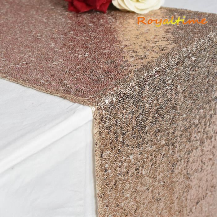 DII Chemin De Table Décoratif à Paillettes Métalliques Pour Mariage, Vacances, Occasions Et Décoration Quotidienne, 40,6 X 304,8 Cm, Argenté