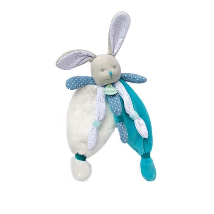 Baby Nat' - Doudou Attache-Tétine - Idée Cadeau de Naissance - Bleu -  Bazile - BN0562