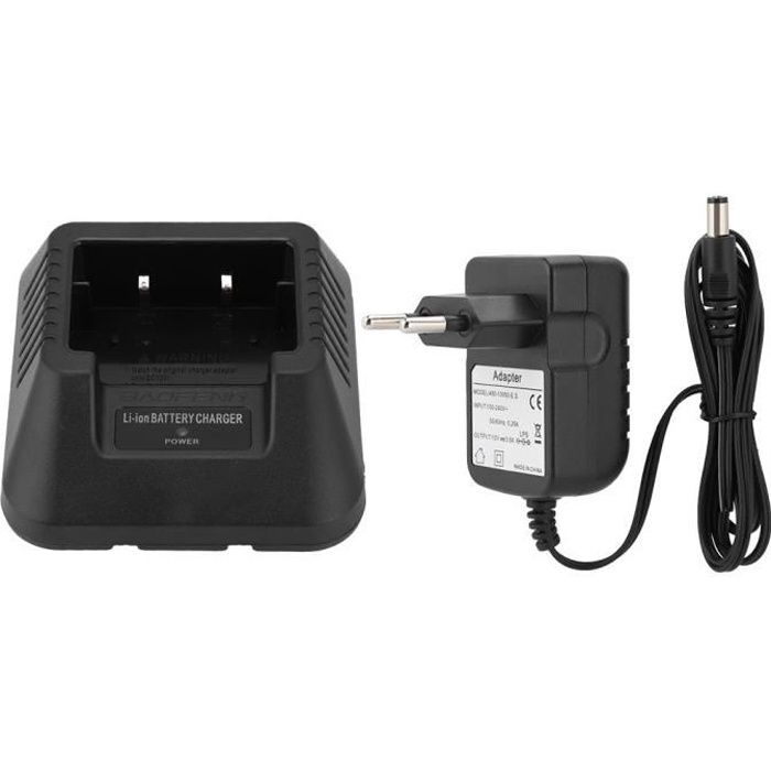 Baofeng Chargeur de batterie de voiture USB pour UV-5R DM-5R Plus talkie-walkie (prise UE)