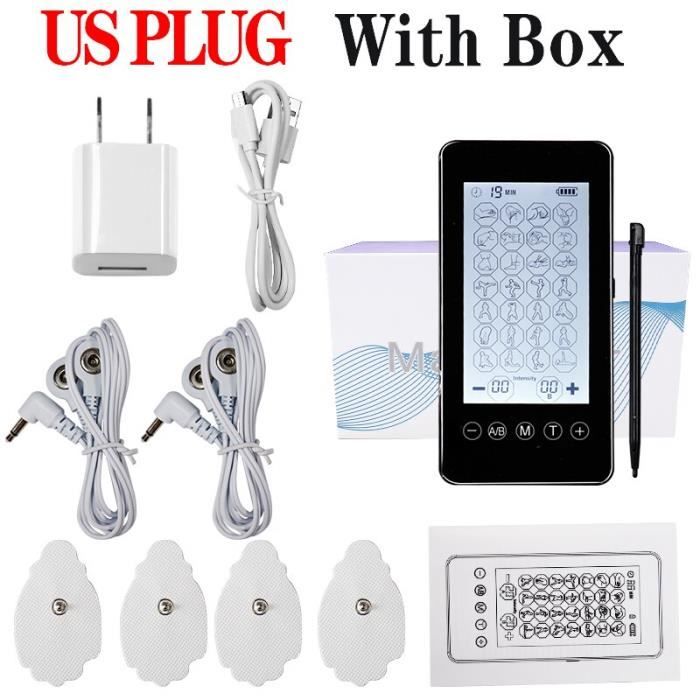Electrostimulateur Musculaire, EMS/TENS Appareil Electrostimulation Musculaire, Stimulateur Musculaire Tens avec 2 Canaux Indépendant, Stimulateurs Musculaires Et Nerveux