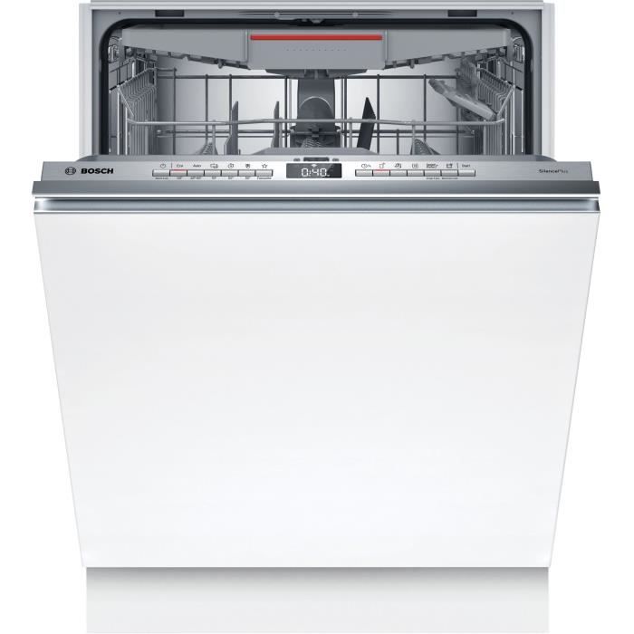 Lave-vaisselle tout intégrable BOSCH SMH4ECX10E SER4 - 14 couverts - Induction - L60cm - 42dB - Classe C - Blanc