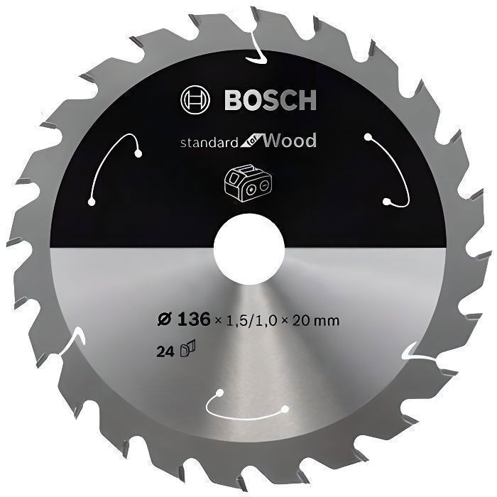 2 x BOSCH 2608640800 190 mm x 30 x 12 T lames de scie circulaire