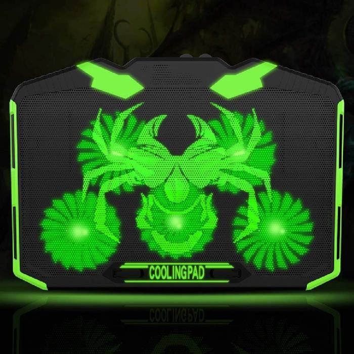 Refroidisseur Portable Hama 15.6" - Ventilateur LED - USB-A - Antidérapant - Pour Ordinateur Portable