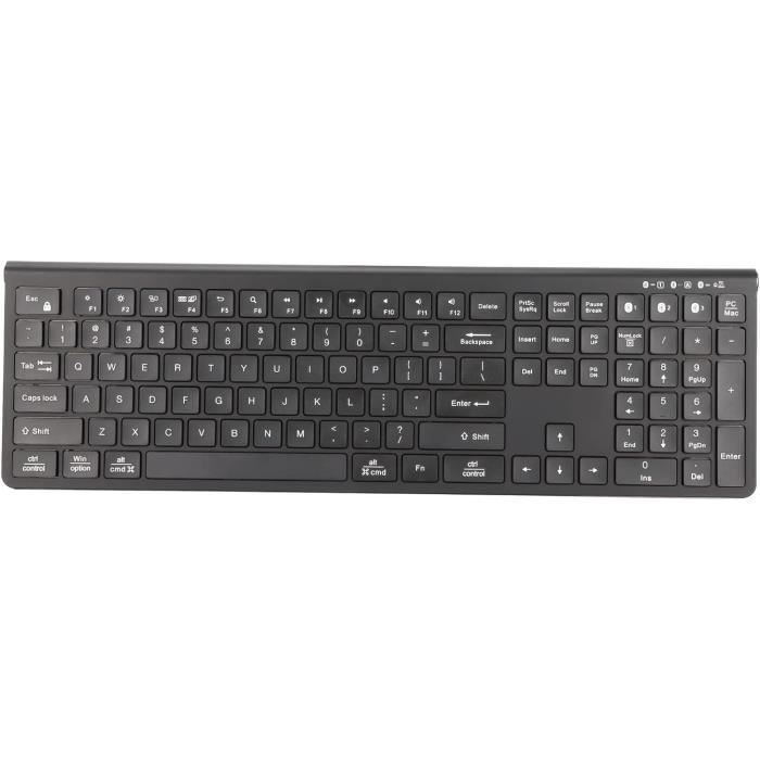 Clavier Sans Fil Bluetooth Avec Pavé Numérique Et Pavé Tactile - 59 Touches - SODIAL