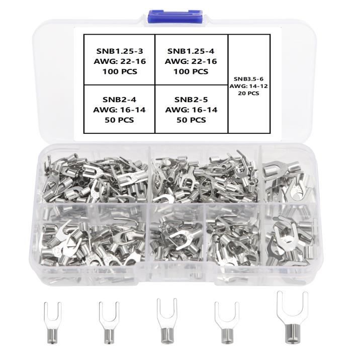 100 cosses électriques isolées à sertir plates 6.3 - Achat / Vente cosse à serti
