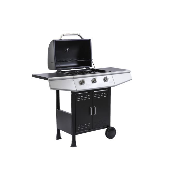 Cooking Box Barbecue A Gaz Paarl 3 Feux Grilles Emaillees 52