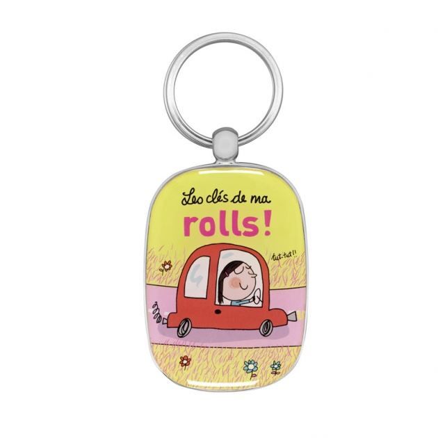 Porte-Clés Original LES CLÉS DE MA ROLLS - Clefs Voiture Idée Cadeau  Humoristique Noël pour Femme - DLP Derrière La Porte Jaune, Rouge -  Cdiscount Bagagerie - Maroquinerie