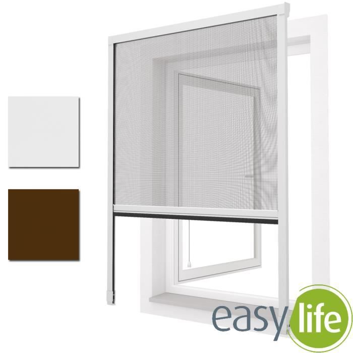 moustiquaire enroulable pour fenetre easy line cdiscount maison