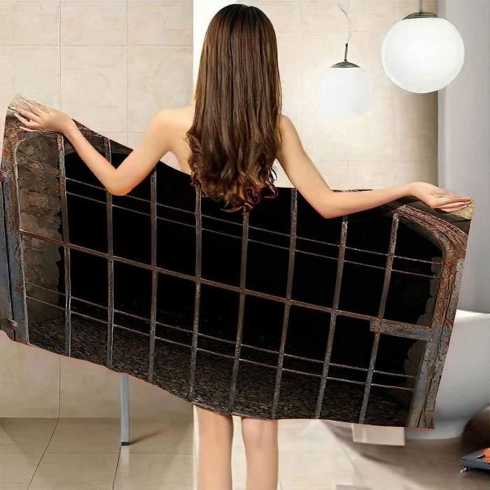 Serviette de plage de sport à séchage rapide, serviette de bain avec 3 jeux de société