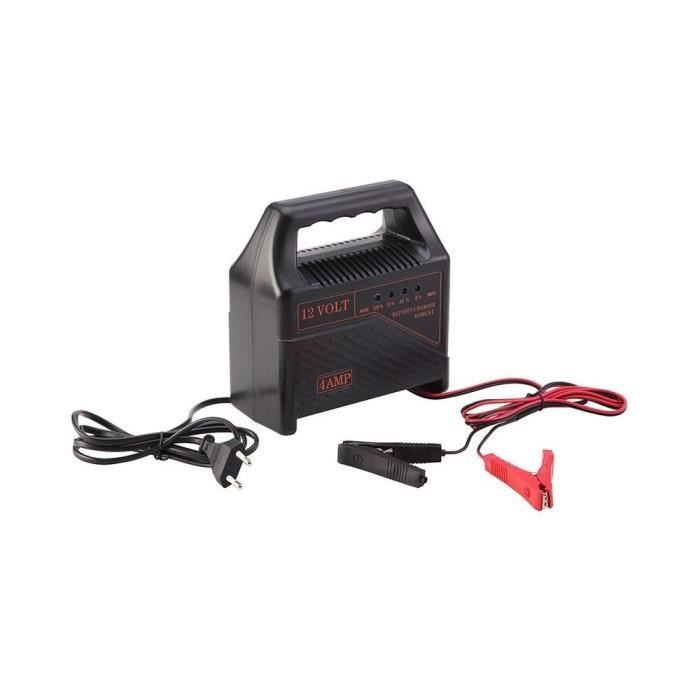 Chargeur de batterie voiture portable 12V 4 amp