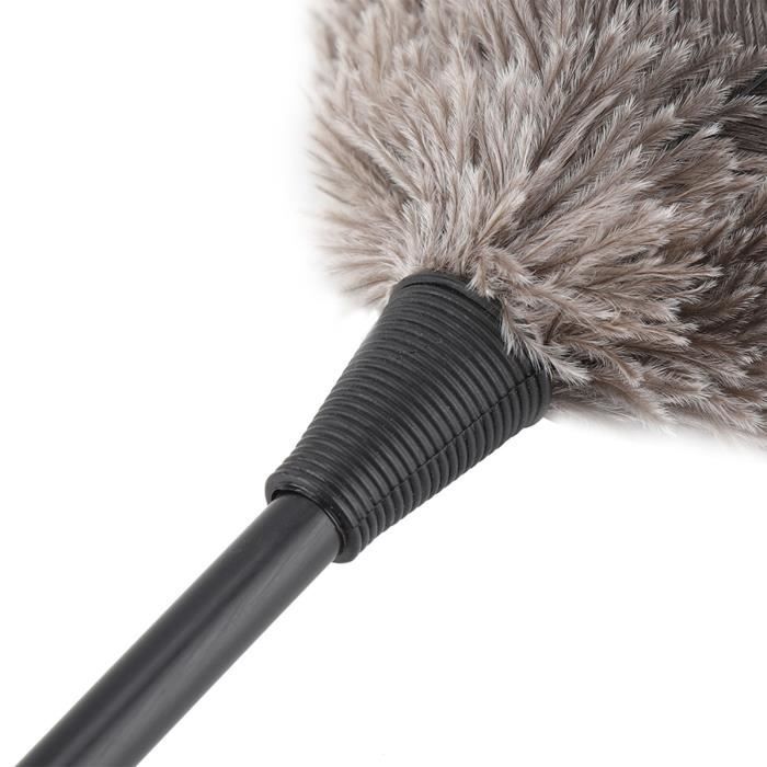 Plumeau En Plumes D'autruche Artificielles - 35 Cm, Manche En Bois, Pour Dépoussiérer - 12