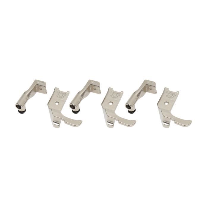 Lot De 3 Pieds Presseurs Tige Haute Passepoil 1/8 3/16 1/4 - Compatible Juki Brother Singer Consew