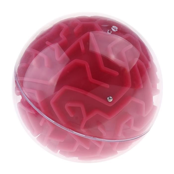 Labyrinthe 3D Sphérique - 100 Obstacles - Diamètre 12 Cm - Jouet éducatif Pour Enfants 3 Ans Et + - Développe Coordination Et Réflexion