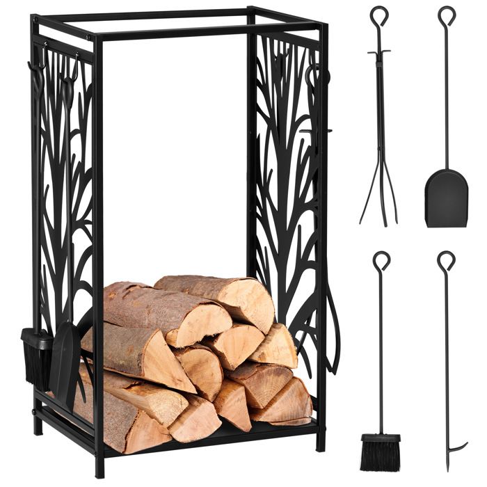 Tisonnier De Cheminée En Acier Inoxydable - 58,5 Cm, Portable, Pour Barbecue, Camping, Foyer