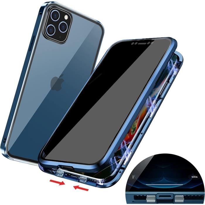 Coque pour iPhone 14 Adsorption Magnétique Housse 360 Degrés Antichoc