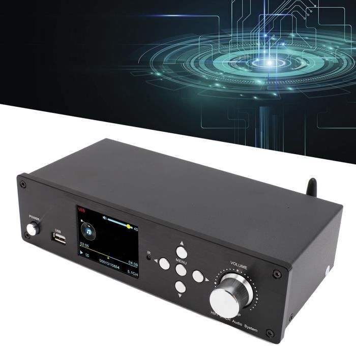 HURRISE système audio HiFi 5.1CH Décodeur de son surround 5.1 192 kHz ...