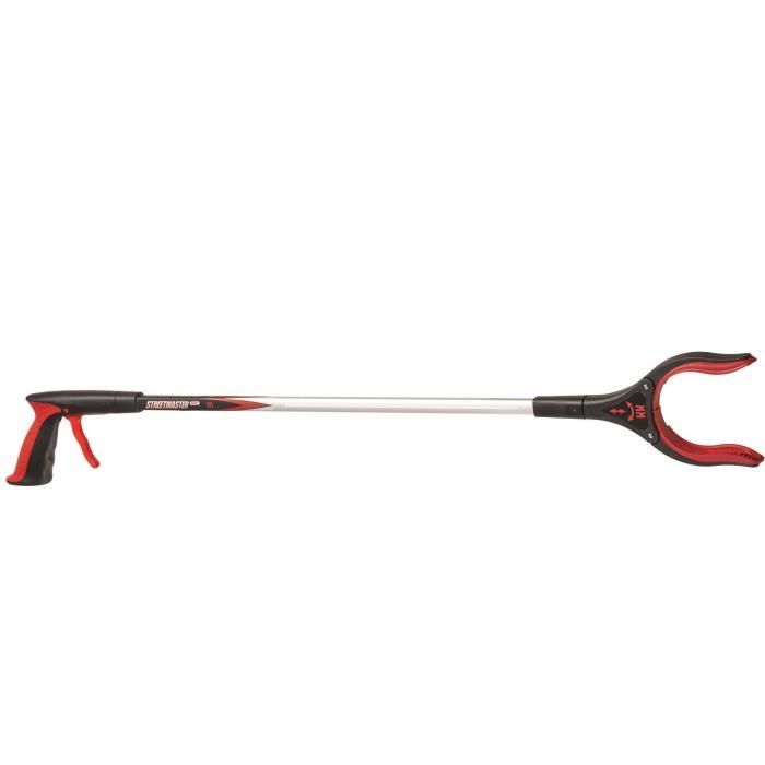 Pince à déchet - JARDIN PRATIC - STREET MASTER PRO - Manche 85cm - Tête rotative et renforcée