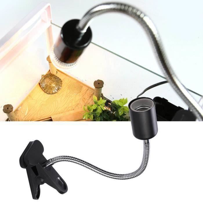 Pince En Aluminium Pour Lampe Reptile – Support Solide Pour Lampe Chauffante, Terrarium, Pour Tortues, Lézards, Etc.