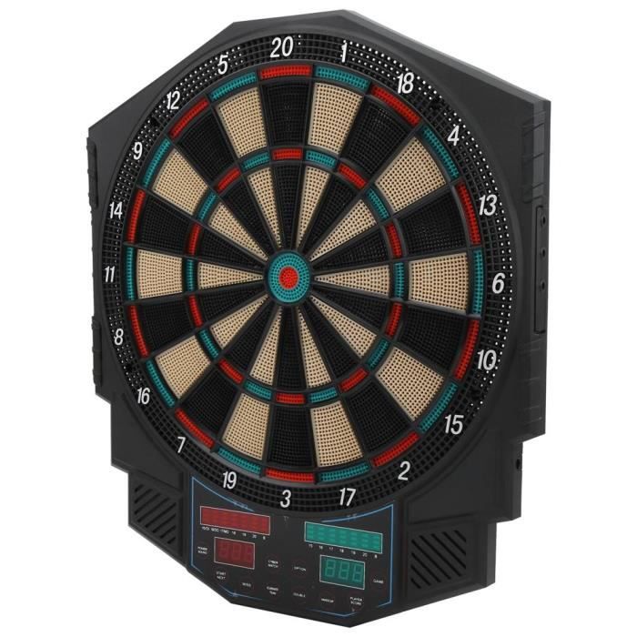 Cible De Fléchettes Électronique Outtec - Jeu 8 Joueurs Avec Fléchettes LED Et Effets Sonores