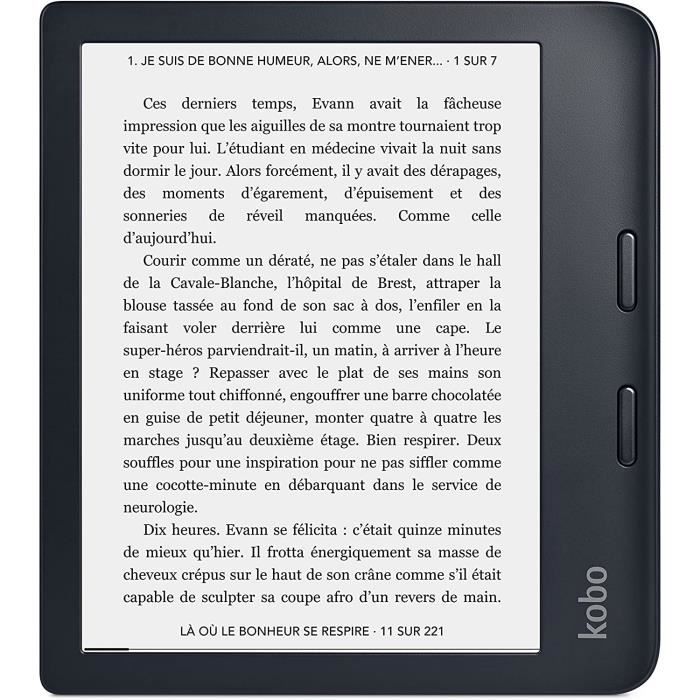 Kobo Libra 2 | Liseuse eBook et AudioBook | Ecran Carta HD 7 | Luminosite reglable et temperature de Couleur | 32Gb | Waterpr