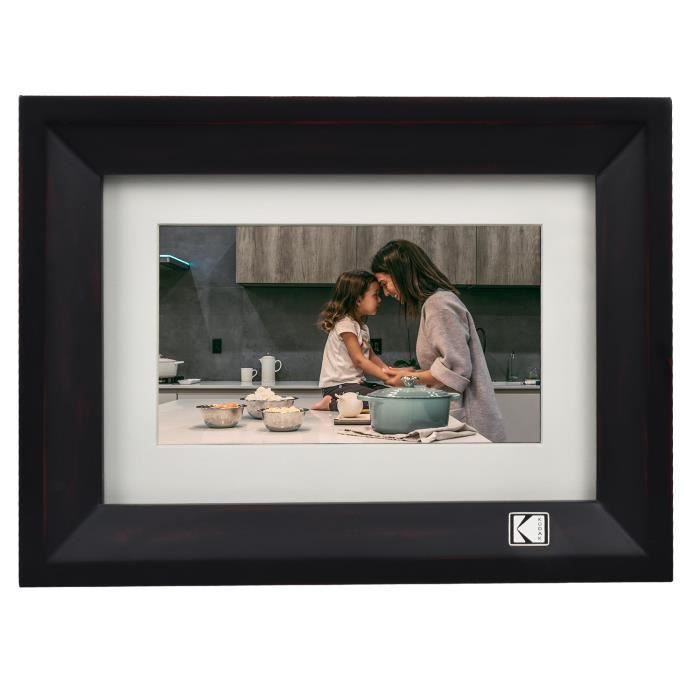 KODAK 7 Pouces En bois cadre photo numérique avec diaporama automatique et mémoire intégrée