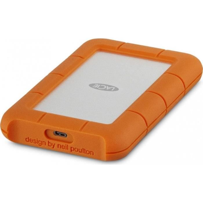 Disque dur portable - LaCie - Rugged Mini - 5To - USB-C - IP67