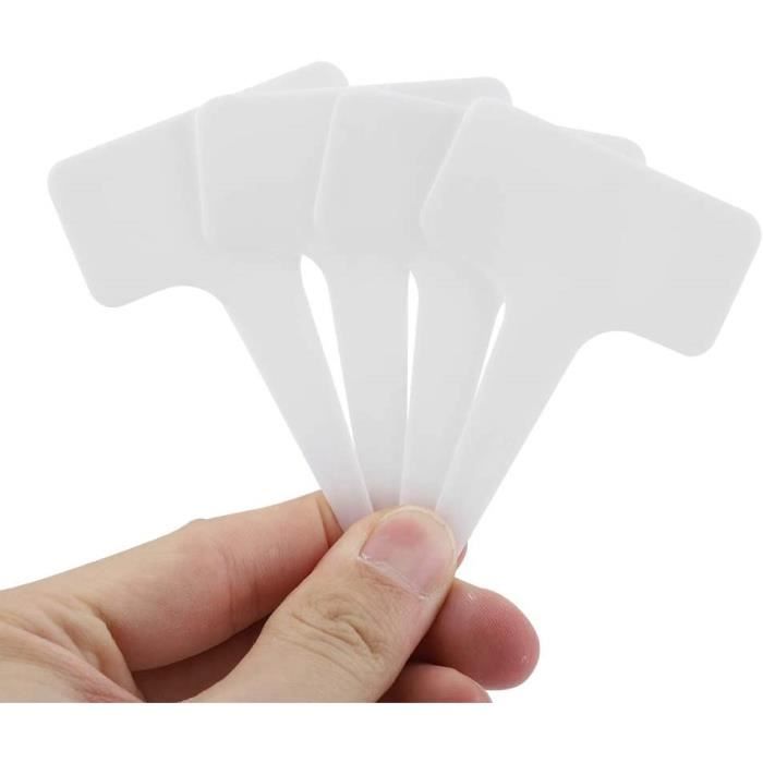 120 Étiquettes De Jardin Type T - Marqueur Indélébile Inclus - Pour Plantes Et Semis - 6x10cm