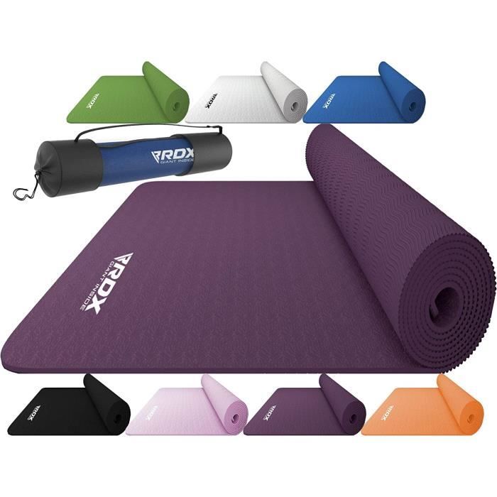 Tapis De Yoga UMINEUX Antidérapant 72x24 Pouces, Vert Vif Et Noir, Pour Pilates Et Fitness