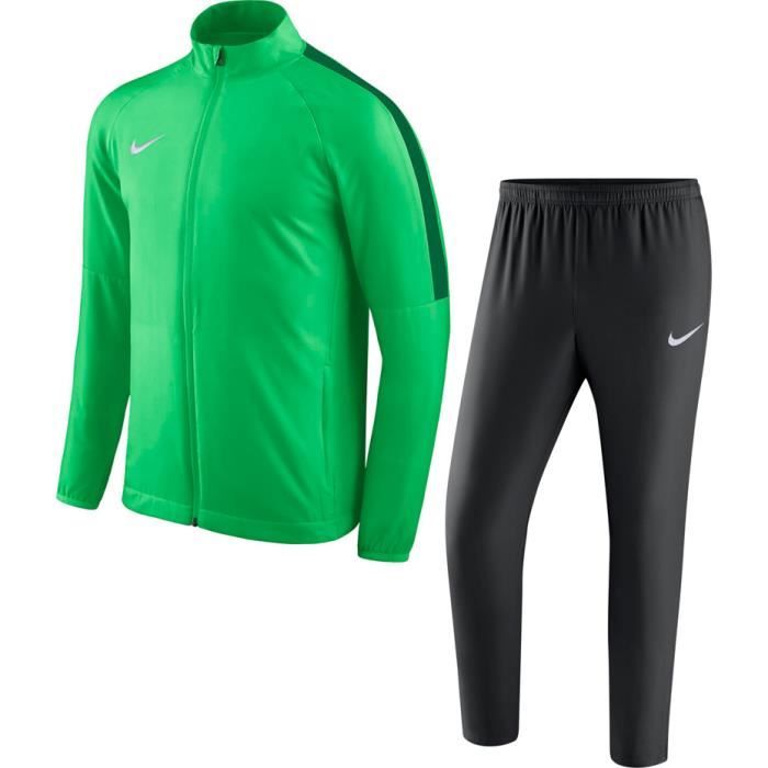 survetement nike noir et vert