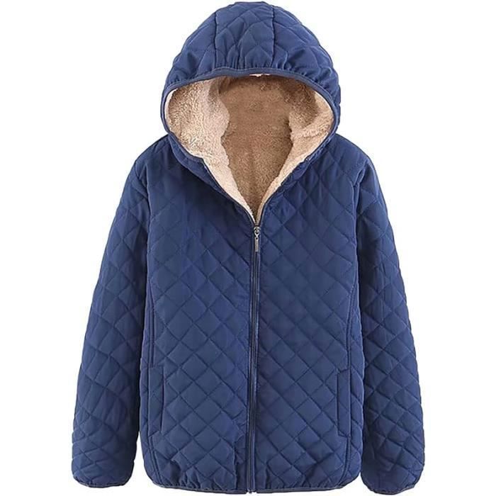 Doudoune Femme Avec Poche Zipp Couleur Uni Casual V tements