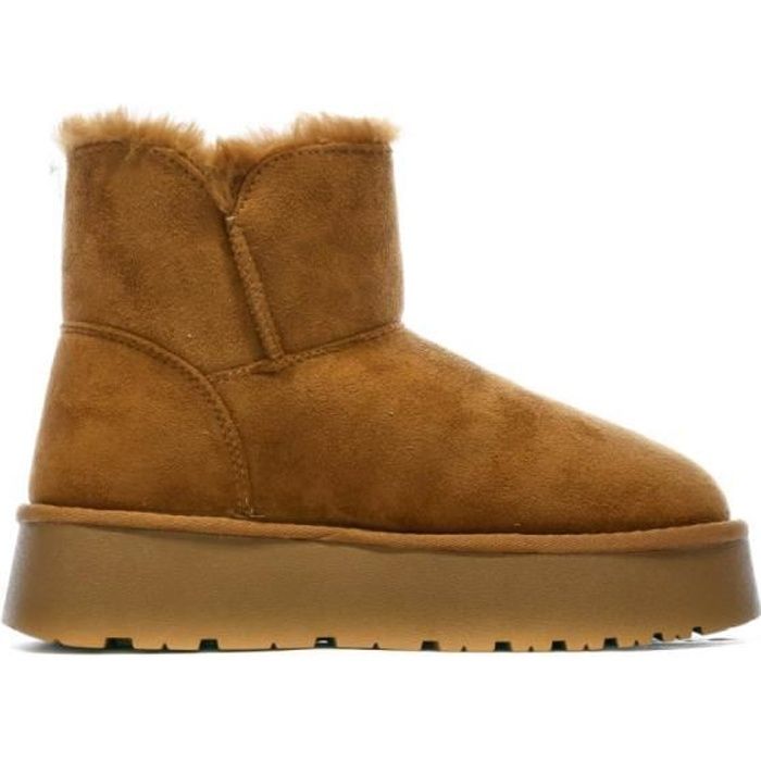 Boots Plateforme Femme Xti 142210 Marron Tige synth tique