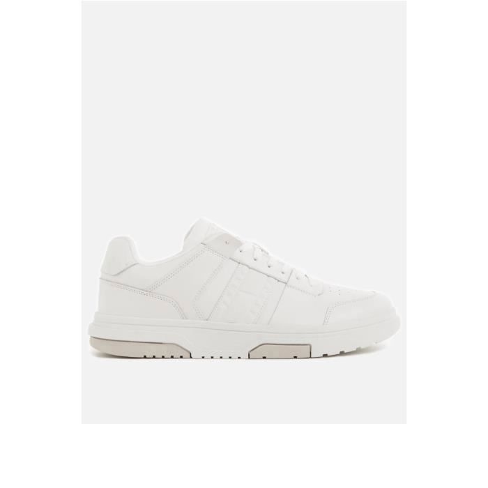 Tommy Jeans Sneakers - Tommy Jeans - Homme - Blanc - Cuir - Lacets