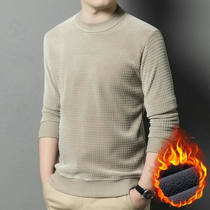 Pull doublé outlet polaire homme