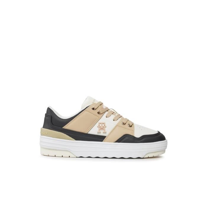 Tommy Hilfiger Sneakers cuir logo relief  -  Tommy Hilfiger - Femme