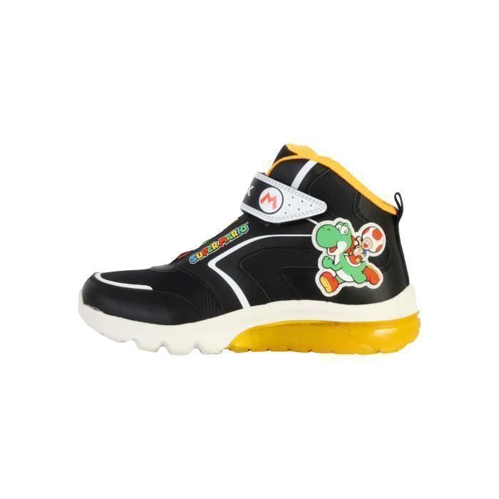 Geox Basket Montante  à Scratches Geox Ciberdron - Noir Jaune
