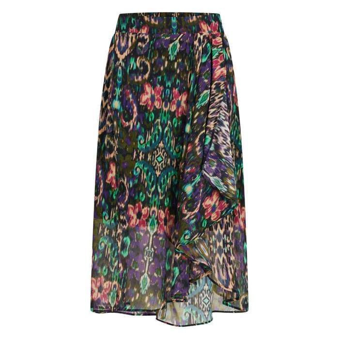 Jupe En Laine Multicolore Pianurastudio Taille 38 (FR 42 IT) - Neuve Sans étiquette, Style A-Line