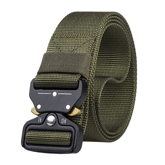 Homme Ceinture Militaire Taille Ceinture Tactique en Nylon Réglable