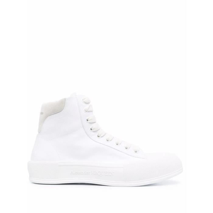 MCQ BY ALEXANDER MCQUEEN HOMME 667816W4MV79000 BLANC En tissu BASKETS  MONTANTES Blanc - Cdiscount Chaussures