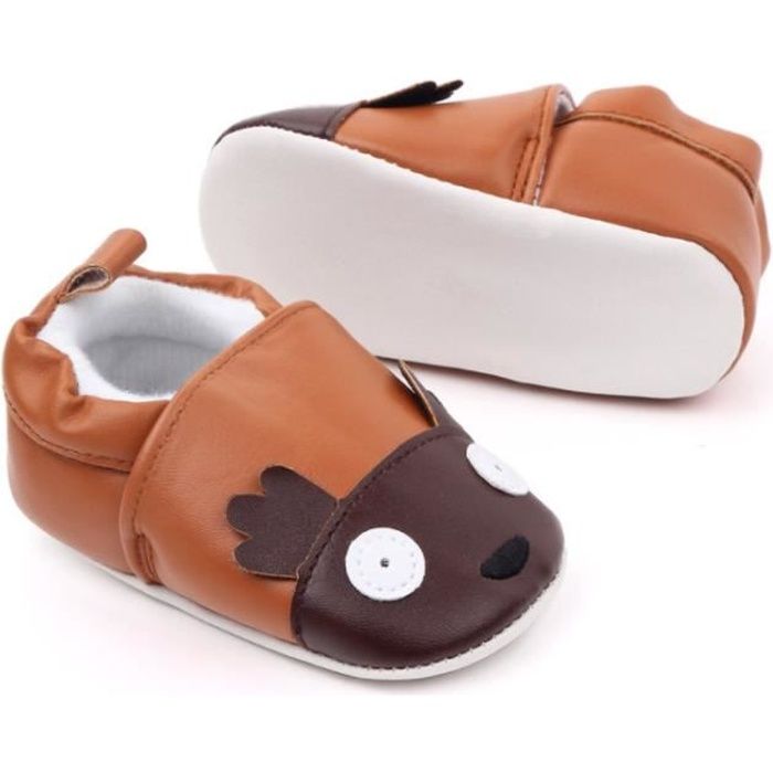 Chaussons souple bébé-petites mouettes Taille 18-fait main - Lololinette