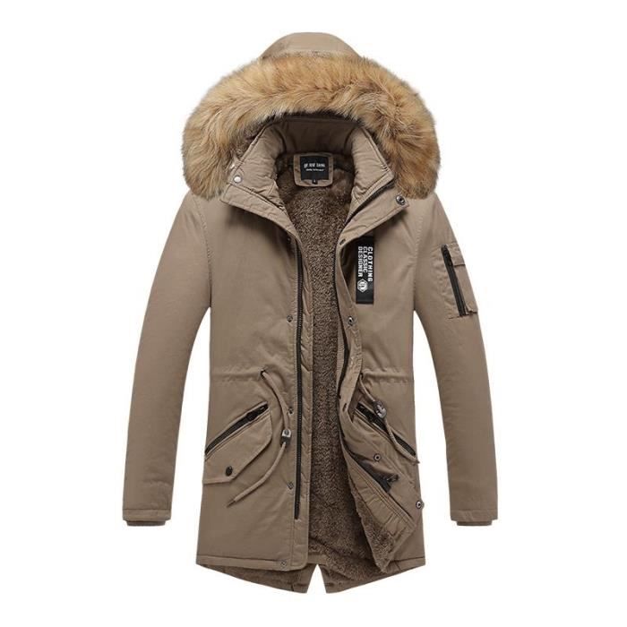 Parka capuche fourrure homme sales
