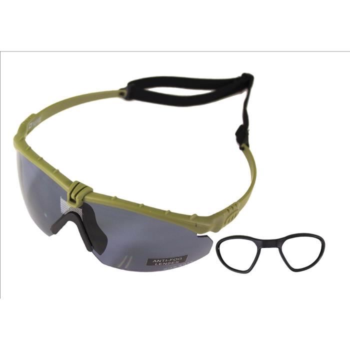 Lunette de protection - NUPROL - PMC BATTLE PRO THERMAL - Monture verte